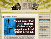 Tablet Screenshot of getfonts.org